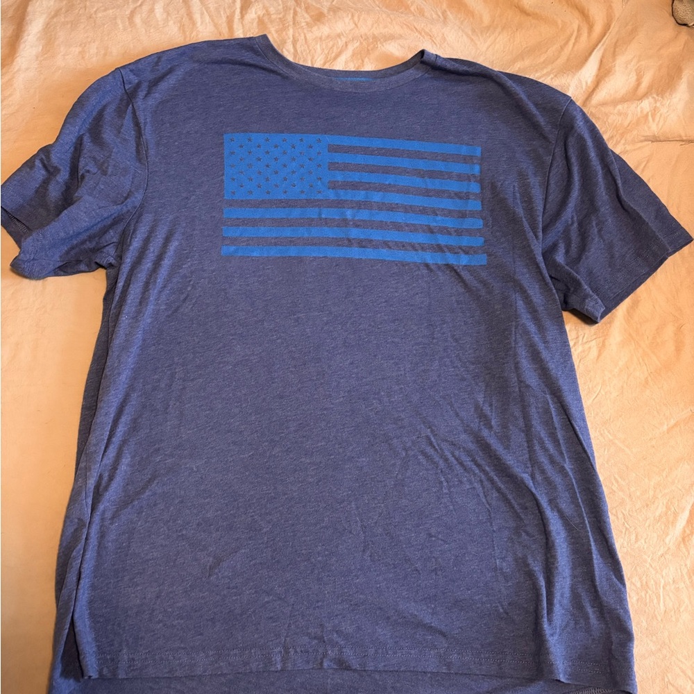 LG Blue Flag Graphic Men's T-Shirt